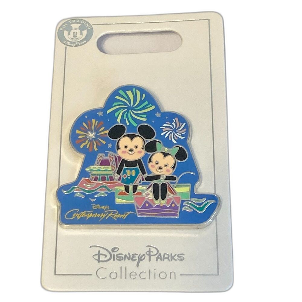 Disney Parks Contemporary Resort Hotel Trading Pin Mary Blair Art Small World